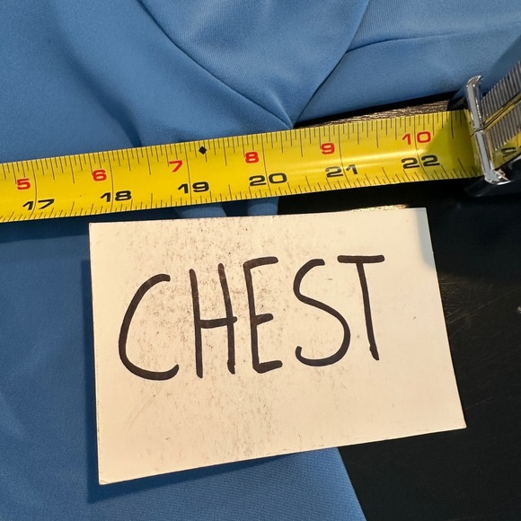 Sympli Women's‎ Blue Geometric Cutout Long Sleeve Tunic Top Size 12 - Picture 7 of 9